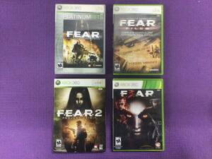 【GB163/60/0】Xbox360ソフト★海外版 F.E.A.R. シリーズ4本セット★ホラーFPS★1/2/3★FILES★フィアー★FEAR★オリジン★ファイルズ★