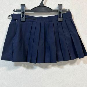 制服 紺色 マイクロミニスカート W66 丈26.5 冬用