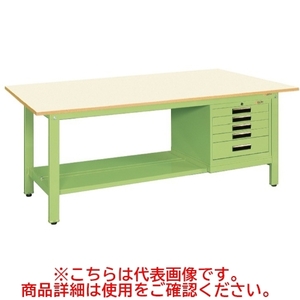 KK-49PSVE5IG 【サカエ】【固定式】軽量作業台KKタイプ幅1200×奥行750×高さ740mm/業務用/新品/送料無料