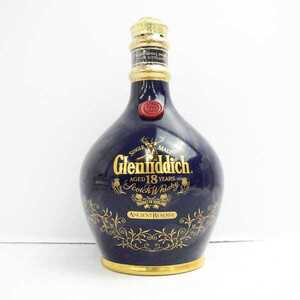 1円~Glenfiddich（グレンフィディック）18年 エンシェント リザーブ 43% 700ml 青陶器（重量1181g）S24L080006