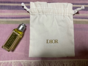 DIOR巾着ノベルティとロクシタンミニシャワージェル３０ml