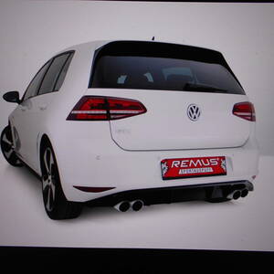 ★★レムス純正品 ＶＷ ゴルフ７ＧＴＩ・ＧＴＩパフォーマンス Φ８４アングルＷ左右 ００４６５５ＳＲ マフラー 車検対応⑳★