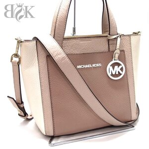 マイケルコース 2WAY ショルダーバック ピンク系 斜め掛け MICHAEL KORS 中古 ＋