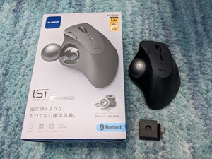 0611u0206　エレコム ワイヤレス トラックボールマウス Bluetooth IST ベアリング支持 親指操作 36mmボール 5ボタン ブラック M-IT11BRBK