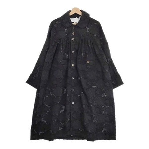 tao COMME des GARCONS 未使用 TM-C011 AD2023 サイズM ギャザー コート 24SS ブラック タオ コムデギャルソン 4-0929M 248135