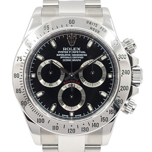 【栄】ロレックス ROLEX 腕時計 コスモグラフデイトナ 116520 BK 黒文字盤 SS 自動巻き Y番 2002年 男性 本体のみ