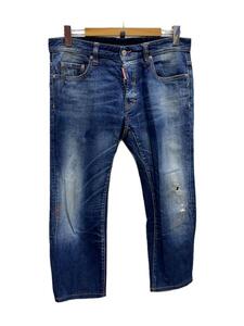 DSQUARED2◆スキニーパンツ/48/コットン/BLU/S74LA0338/ダメージ加工