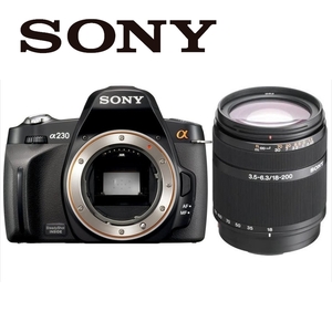 ソニー SONY α230 DT 18-200mm 高倍率 レンズセット デジタル一眼レフ カメラ 中古