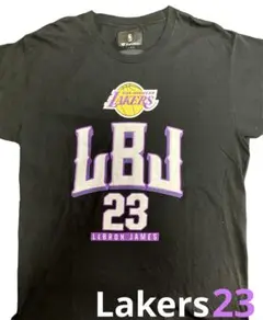 NBA   US輸入　Lakers Tシャツ  プリントT     Lサイズ