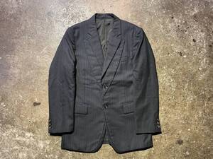 COMME des GARCONS HOMME PLUS コムデギャルソンオムプリュス 09aw 2009aw 二重 ドッキング ウールギャバ ストライプ 切替 ジャケット S