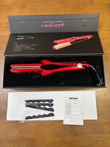 ほぼ新品　2～3回使用　radiant PROFESSIONAL HAIR IRON シルクプロアイロン ラディアント プロ業務用 radiant 35mmタイプ 