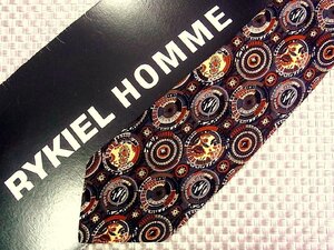 ♪35074C♪良品【アート デザイン 柄】リキエル【RYKIEL】ネクタイ