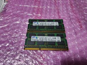 即決 SAMSUNG製 DDR3 4GB×2枚 合計8GB PC3-8500S SO-DIMM 送料140円～