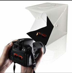 カメラバッグ 撮影ボックス 写真スタジオ　フォトボックス　小型簡易スタジオ　LEDライト付き