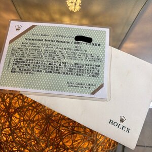 Ω希少品！大人気！【ROLEX ロレックス 国際サービス保証書 9番台 7桁 68273 デイトジャスト ボーイズ 封筒付き】NA02675