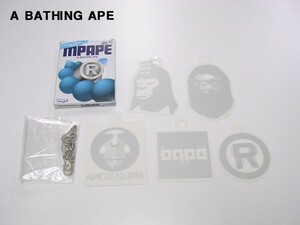 新品【MPAPE A BATHING APE Magic Plate 5pieces ア ベイシング エイプ マジックプレート 5個セット キーホルダー Bape】