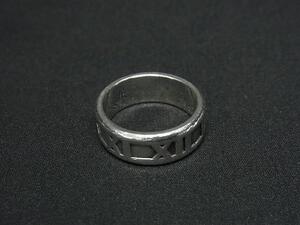 1円 ■美品■ TIFFANY＆Co ティファニー アトラス SV925 リング 指輪 アクセサリー 約10号 シルバー系 FH1837