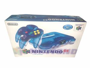 美品　ニンテンドー64 本体　クリアブルー NINTENDO64