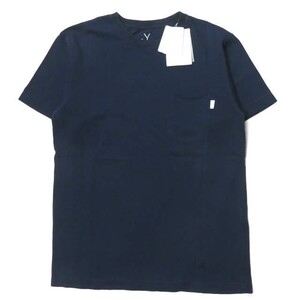 新品 BLUEY SAND＆SALT＆SUN ブルーイ 日本製 34 BURNEST REGULAR S/S TEE ポケットTシャツ 11B18TS35FB 1 ネイビー 半袖 ☆☆mc61808