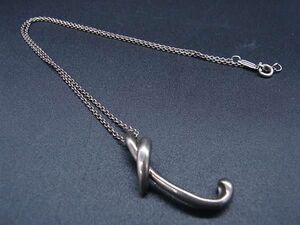 1円 TIFFANY＆Co ティファニー エルサペレッティ レター T SV925 ネックレス ペンダント アクセサリー レディース シルバー系 AV7815