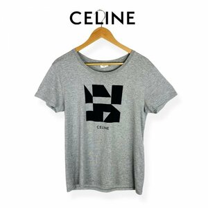 ★激レア美品★ CELINE セリーヌ Geometric Print Tee GRY by Hedi Slimane エディ・スリマン ジオメトリックプリントTシャツ イタリア製