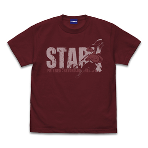 【新品/公式】葬送のフリーレン XLサイズ シュタルク Tシャツ/BURGUNDY- 公式グッズ colleize