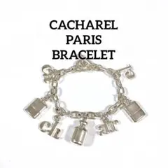 CACHAREL キャシャレル ロゴ パフューム ブレスレット シルバー トグル