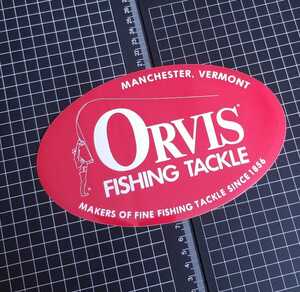 Red TIEMCO ORVIS　STICKER オービスカンパニー　ステッカー　シール　赤　ティムコ　USA アメリカ　オールド　ヴィンテージ　フライ　老舗