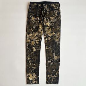 DENIM & SUPPLY Skinny Pant デニム アンド サプライ ゴールド 金箔 プリント スキニー パンツ POLO Ralph Lauren ポロ ラルフローレン W27