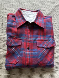 visvimビズビム/GIZAコットンチェックシャツ赤/size:1(sophnet. nonnative undercover black elk flannel LUMBER CHECK shirt