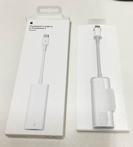 Apple Thunderbolt 3（USB-C）- Thunderbolt 2 アダプタ 正規品！