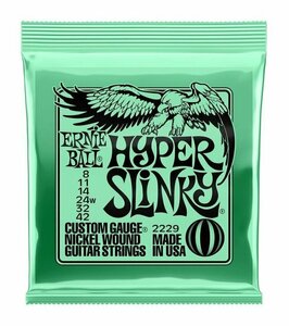 即決◆新品◆送料無料ERNIE BALL 2229×1 [08-42] HYPER SLINKY エレキギター弦/メール便