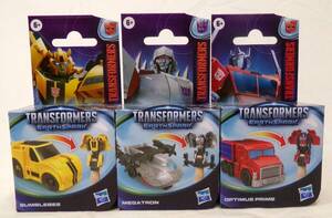 Hasbro Transformers Earthspark Tacticons Bumblebee Optimus Megatron Lot of 3 New 海外 即決