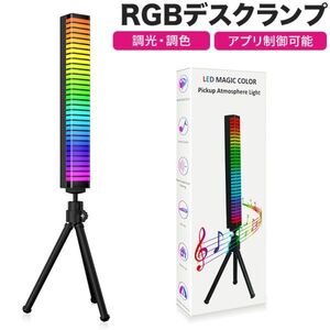 2個版】RGBデスクランプ ゲーミングランプ 進化版 RGBゲーミングランプ音楽連動 パーティーデコレーション TVデコレーション BluetoothAPP