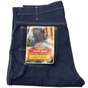 Dead Stock 80s Dickies デニム ペインター パンツ W34 L32 インディゴ ワーク TALON ジップ ジーンズ ディッキーズ 新品 未使用