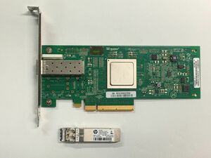 【即納/送料無料】 HP 489190-001/584776-001 QLE2560-HP 8Gb Fibre Channel ＋AJ718A 【中古パーツ/現状品】 (SV-H-299)