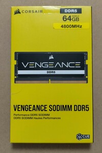 CORSAIR VENGEANCE DDR5 4800MHz ノートPC Sodimm　メモリー 　32GBx2 計64GB