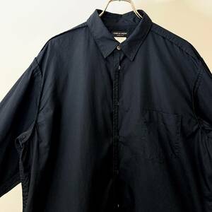 希少《 AD1998 / COMME des GARCONS HOMME PLUS 》極上品【 コムデギャルソン 黒 ブラック コットン シャツ ビンテージ 】