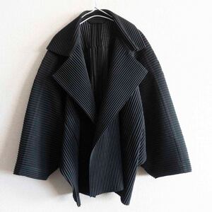 【美品】 HOMME PLISSE ISSEY MIYAKE【プリーツ ジャケット】 オムプリッセ イッセイミヤケ 2412097