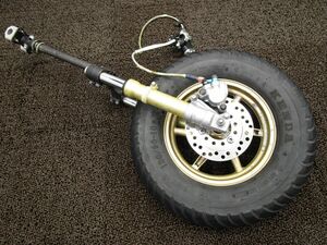 ズーマー フロント足廻り ASSY ホイール ディスク ■J578 キャリパー フォーク！AF58 ホンダ 【 AF55E 】 ZOOMER キャブ車 動画有 他車流用