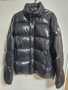 美品 希少サイズ MONCLER モンクレール EVER ダウンジャケット ダウンコート 黒 シャイニーブラック 6 大きいサイズ 国内正規 エベレスト