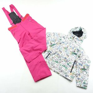 中古 子ども用 19/20 MIZUNO Snow Jr. Suit Z2MG9956 ジュニア 140サイズ スキー上下セットウェア ミズノ