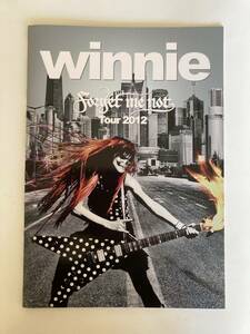 WINNIE ウィニー／ forget me not TOUR 2012 ツアー・パンフレット