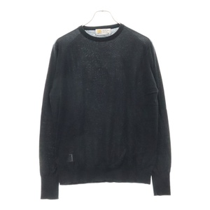 JOHN SMEDLEY ジョンスメドレー ×FRAGMENT DESIGN SEA ISLAND COTTON Crew Neck Knit クルーネック 長袖ニット ブラック CA45550