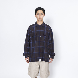 希少★新品本物【紺★2】★MILPITAS CHECK LS SHIRT ミルピタスチャックシャツ 正規店購入 ディセンダント 限定 入手困難 DESCENDANT 21S/S