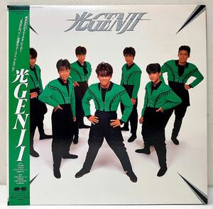 X28311▲帯付 光GENJI LPレコード 1st アルバム/ガラスの十代/STAR LIGHT(LPバージョン)/BAD BOY/和モノ