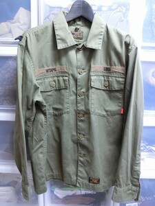 wtaps BUDS LS SHIRT ミリタリー シャツ 長袖 L オリーブ #161GWDT-SHM02 ダブルタップス