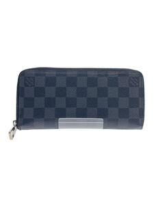 LOUIS VUITTON◆ジッピー・ウォレット・ヴェルティカル_ダミエ・グラフィット_BLK/PVC/BLK/メンズ