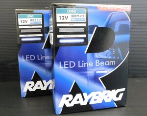 s_ RAYBRIG LED Line Beamアクセサリーランプ　導光タイプ 発光色：アイスブルー　2個セット 昭和店