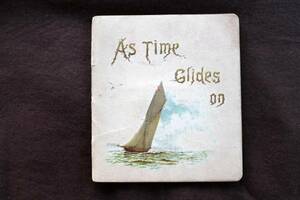 セール！ 英国、アンティーク絵本「As Time Glides on」1800年代/Sale